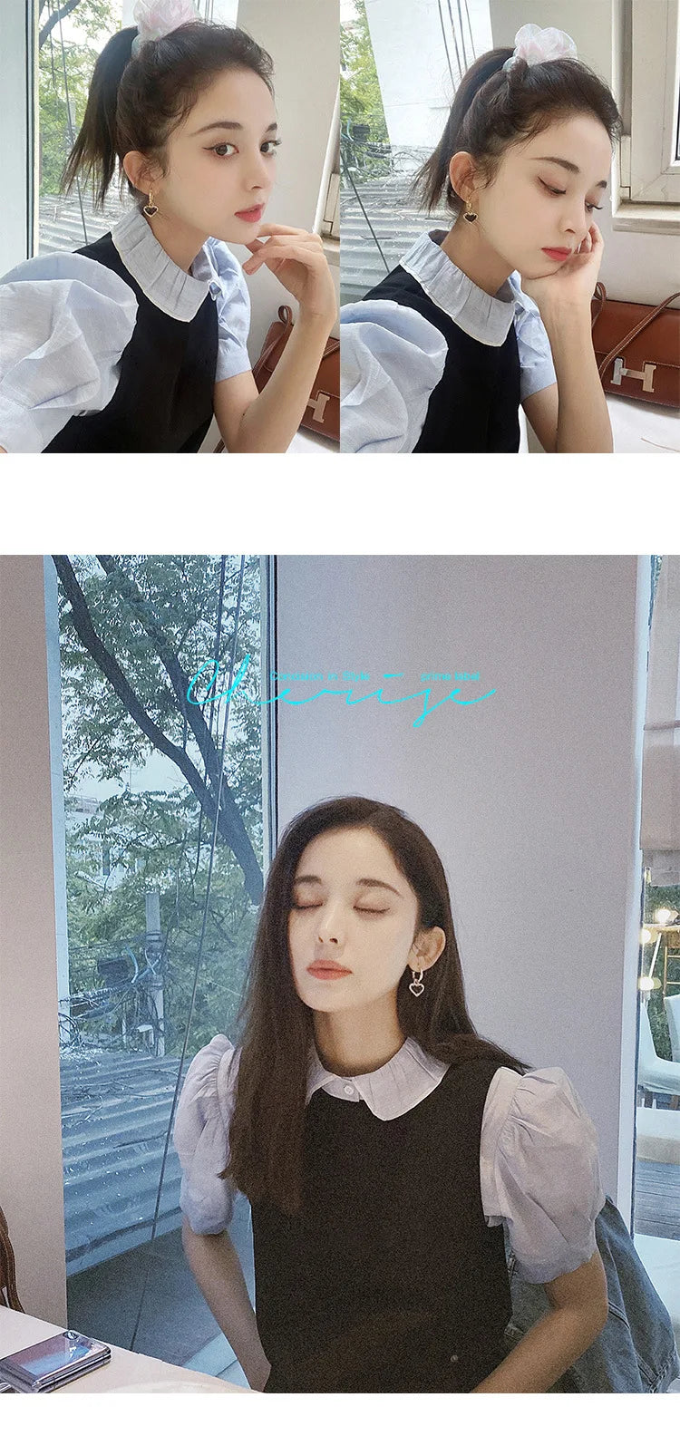 LIVVY Fashion Black LOVE Heart Zircon Drop Earrings